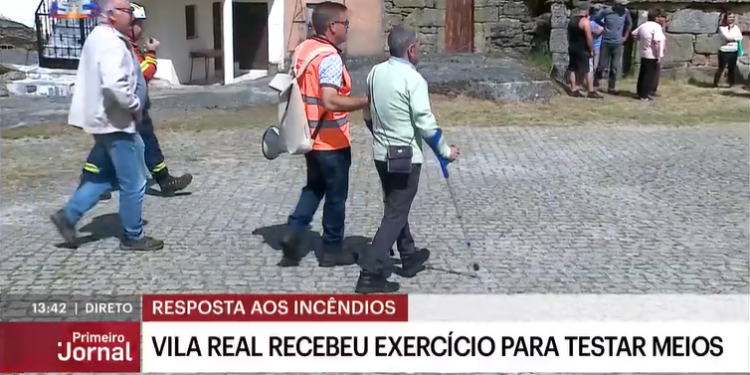 Aldeia evacuada em Vila Real: Proteção Civil testa capacidade de resposta a incêndios